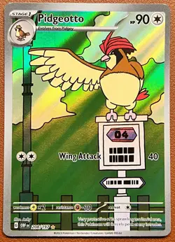Pokemon Pidgeotto 208/197 SV03: Obsidian Flames Illustration Rare Holo - Image 1