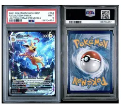 Pokemon Jolteon VMAX SWSH184 TCG 2021 Promo PSA 9 - Image 1