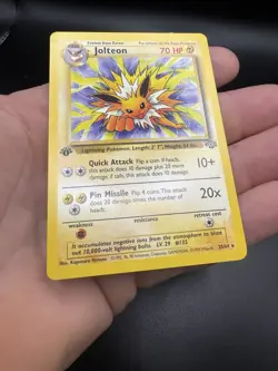 (NM)⚡Jolteon Jungle 1st Edition NON HOLO Rare 20/64 70 HP English - Image 2