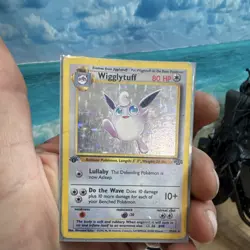 1st addition Wigglytuff Jungle 32/64 Holo Rare 1999 (vintage replica) - Image 2