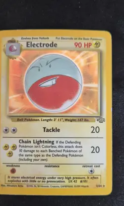 Pokemon TCG Electrode Jungle 2/64 Holo Unlimited Holo Rare - Image 1