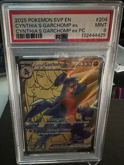 Cynthia's Garchomp ex 204 SVP English PSA 9 2025 - Image 1