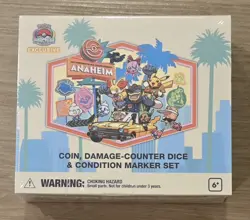 2025 Pokemon Worlds Coin Damage Counter Dice Marker Set Anaheim Worlds - Image 1