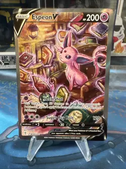 Pokemon Espeon V 180/203 SWSH07 Evolving Skies Ultra Rare Full Art NM+ - Image 1