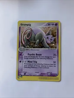 Pokemon TCG Grumpig EX Dragon Holo Card 6/97 Rare - Image 1