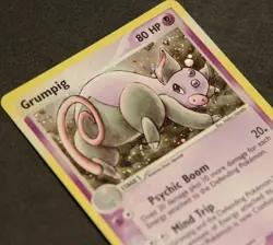 Pokemon Card - Grumpig - Dragon (DR) - Holo Rare 6/97 Near Mint - Image 2
