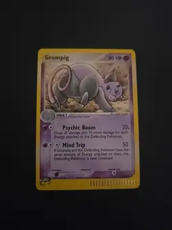 Grumpig 6/97 Holo Rare EX Dragon Set Pokemon Card E Series Lp - Image 1