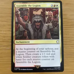 MTG Assemble the Legion [Fallout, Near Mint] Rare Magic The Gathering Card - Image 1
