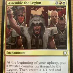 MTG Assemble the Legion [Fallout, Near Mint] Rare Magic The Gathering Card - Image 2