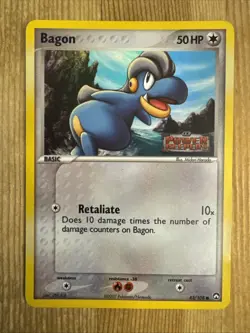 Bagon 43/108 Reverse Holo - ex Power Keepers Pokemon Card - DMG - Image 1