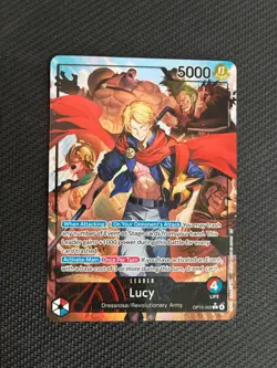 Bandai Lucy Leader Card OP15-002 OP-15 5000 Power Foil Alt Art One Piece - Image 1