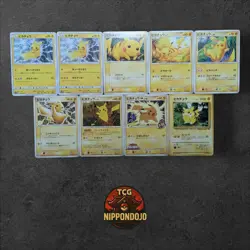 Pokemon Pikachu Collection Lot 9 Japanese Cards Vintage Promo DP Pt ADV Rare TCG - Image 2