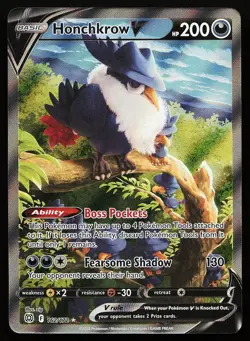Honchkrow V 162/172 Alternate Full Art Brilliant Stars Pokemon Card - Image 1