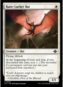 Ruin-Lurker Bat 33 MTG NM - The Lost Caverns of Ixalan - Image 1