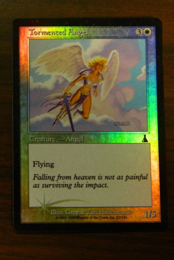 MTG Urza's Destiny FOIL Tormented Angel Unplayed Excellent - NM Cond - Image 1