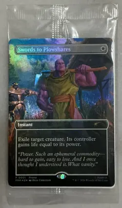 Magic the Gathering PSA Magazine Promo Swords to Plowshares Thanos - Image 1