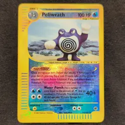 Pokemon TCG Poliwrath 24/165 Expedition Base Set 2002 Reverse Holo RARE - Image 1