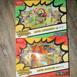 Pokemon Company Mega Evolution Ascended Heroes Mega Meganium ex & Mega Emboar ex - Image 1
