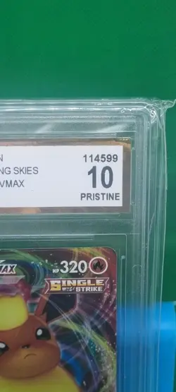 CGA PRISTINE 10 2021 Pokemon Swsh Evolving Skies Full Art / Flareon Vmax 018/203 - Image 4