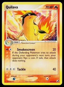 Quilava 45/115 Uncommon Unseen Forces Pokemon Moderately Played - Image 1