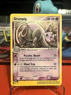 Grumpig 6/97 Holo Rare Dragon Pokemon Lightly Played - Image 1
