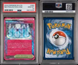 2024 Pokemon Shrouded Fable NEUTRALIZATION ZONE #060 Foil PSA 10 Gem Mint - Image 3