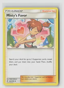 Misty's Favor #202/236 Sm - Unified Minds Uncommon Pokemon TCG LP - Image 1