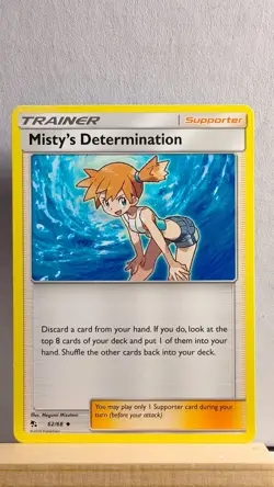 Misty's Determination [LP] - Pokemon TCG Hidden Fates 62/68 [Uncommon] - Image 1