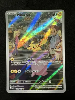 Pikachu #173/165 Holo 2023 Pokemon SV Scarlet & Violet 151 Illustration Rare - Image 1