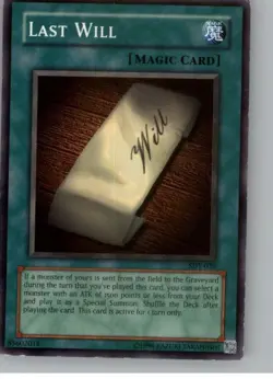 Last Will (Starter Deck Yugi) #SDY-039 - Image 1