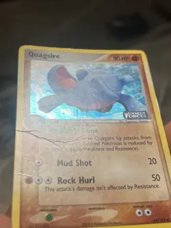 Quagsire 44/115 Unseen Forces STAMPED Reverse Holo Rare Pokemon (Damaged) DMG/HP - Image 2