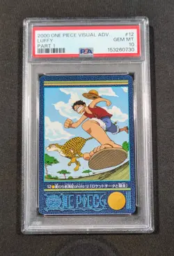2000 Japanese One Piece Visual Adventure Luffy 12 PSA 10 GEM MINT Part 1 - Image 1