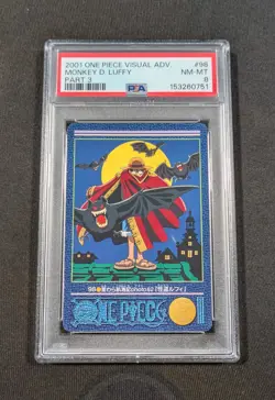 2001 Japanese One Piece Visual Adventure Monkey D. Luffy 98 PSA 8 NM-MT Part 3 - Image 1