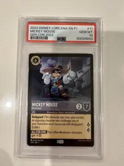Disney Lorcana - Mickey Mouse "Musketeer" Gen Con 2023 Gencon Promo 11 - PSA 10 - Image 1