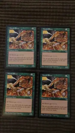 Magic: the Gathering / MtG Muscle Sliver x4 Tempest - Image 1