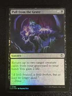 MTG Secrets of Strixhaven Pull from the Grave Foil 0095 NM - Image 1