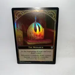 Monarch / Treasure Double-Sided Token Commander Legends Magic The Gathering Foil - Image 1