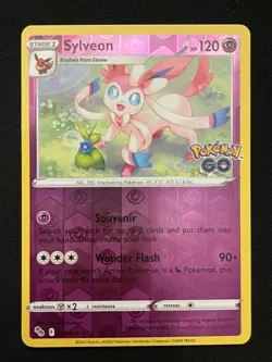 Pokemon Sylveon Holo Rare Pokemon GO 035/078 NM - Image 1