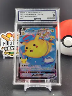 Flying Pikachu VMAX #007 Full Art 2021 Pokemon Celebrations AGS 5 (CB) - Image 1