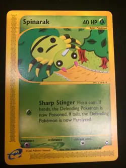 Spinarak Pokemon TCG E-Reader Aquapolis 111/147 NM/VLP - Image 1