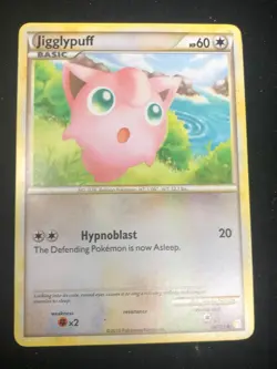Jigglypuff Pokemon TCG HeartGold & SoulSilver 68/123 NM/VLP - Image 1