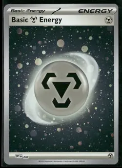 Pokemon - Metal Energy Cosmos Holo SVE 008 151 Mew Tail Swirl NM - Image 1