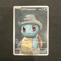 Pokemon Squirtle Van Gogh Black Star Promo Card FAN Art - Image 1
