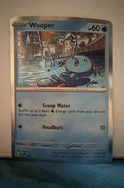 Wooper 155 Sv: Scarlet & Violet Promo Cards Holo Sleeved & Top Loaded Free Ship - Image 1