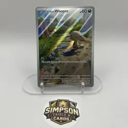 Paldean Wooper 102/094 Phantasmal Flames Illustration Rare Full Art Pokemon Card - Image 1