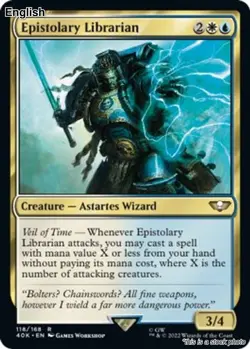 Epistolary Librarian EN [40K - 118] - NM TCG MTG - Image 1