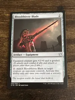 Bloodthirsty Blade 053/302 Commander 2019 MTG Magic The Gathering S3748* - Image 1
