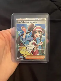 Pokemon Perfect Order Rosa’s Encouragement Ultra Rare 114/088 Light Bend On Card - Image 1