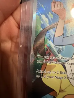 Pokemon Perfect Order Rosa’s Encouragement Ultra Rare 114/088 Light Bend On Card - Image 3