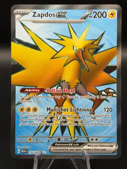 Pokemon 2023 Scarlet & Violet 151 Zapdos EX Secret Rare #192/165 - NM - Image 1